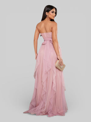 Vestido de Festa Tomara que Caia Camadas Cascata - Aurea Dress