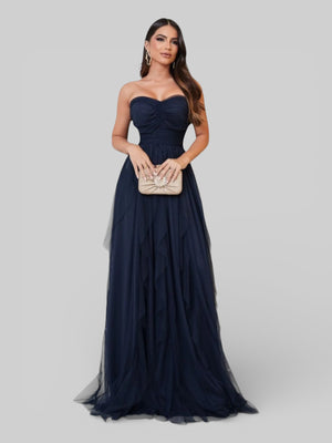 Vestido de Festa Tomara que Caia Camadas Cascata - Aurea Dress