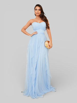 Vestido de Festa Tomara que Caia Camadas Cascata - Aurea Dress