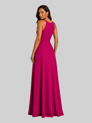 Vestido de Festa Longo Ornamento Aurea