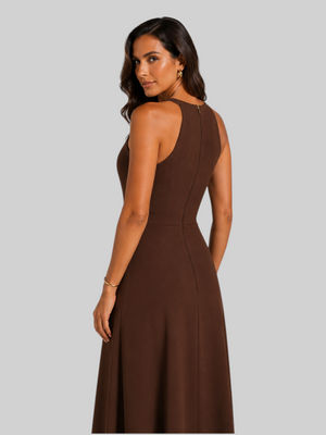 Vestido de Festa Longo Ornamento Aurea