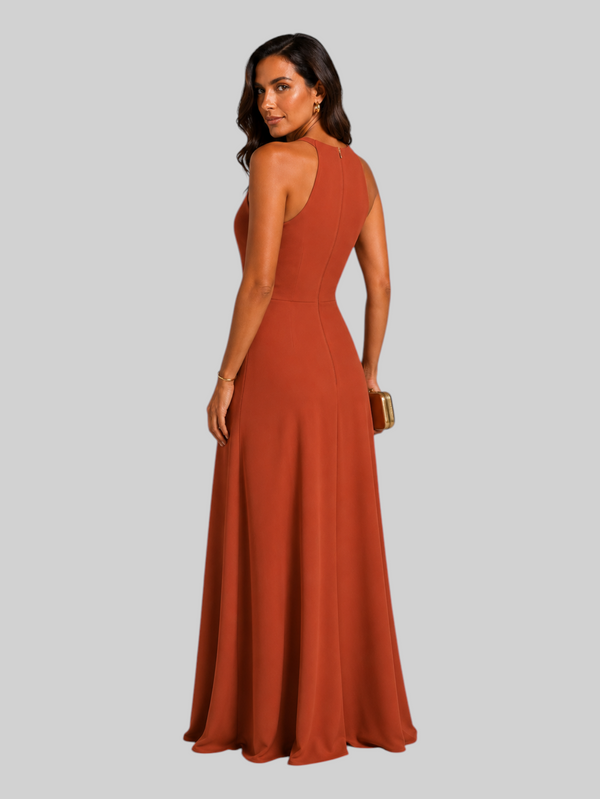 Vestido de Festa Longo Ornamento Aurea