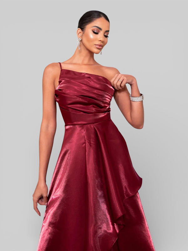 Vestido de Festa Nula Manga Zibeline Glow Dandara - Aurea Dress