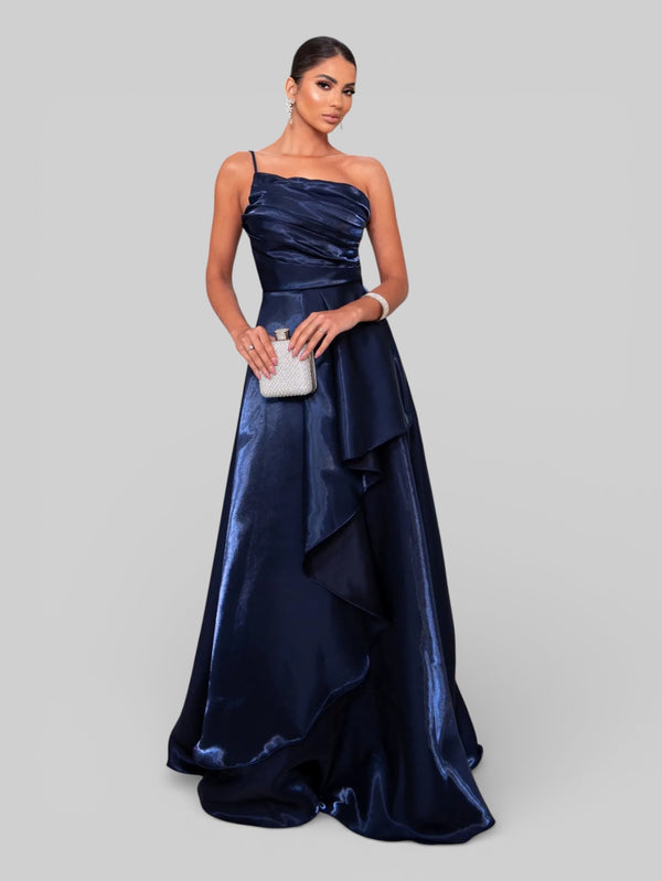 Vestido de Festa Nula Manga Zibeline Glow Dandara - Aurea Dress