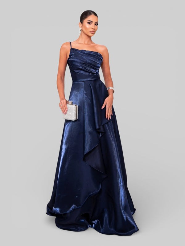 Vestido de Festa Nula Manga Zibeline Glow Dandara - Aurea Dress
