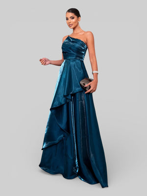 Vestido de Festa Nula Manga Zibeline Glow Dandara - Aurea Dress