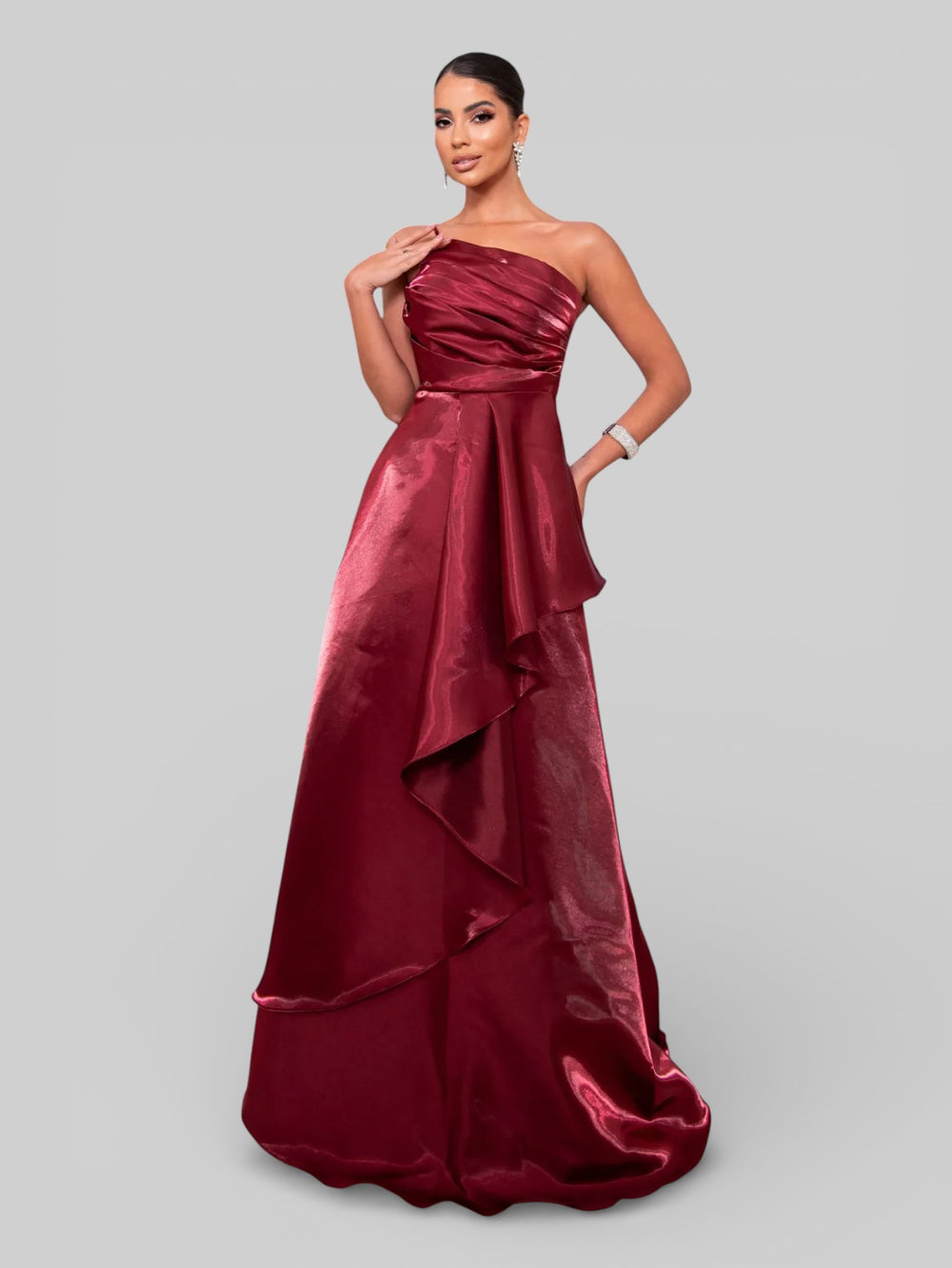 Vestido de Festa Nula Manga Zibeline Glow Dandara