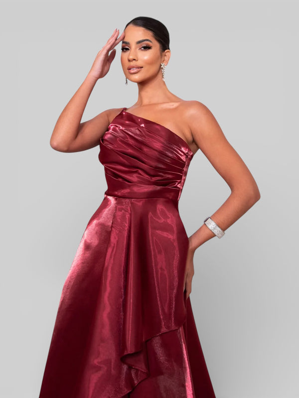 Vestido de Festa Nula Manga Zibeline Glow Dandara - Aurea Dress