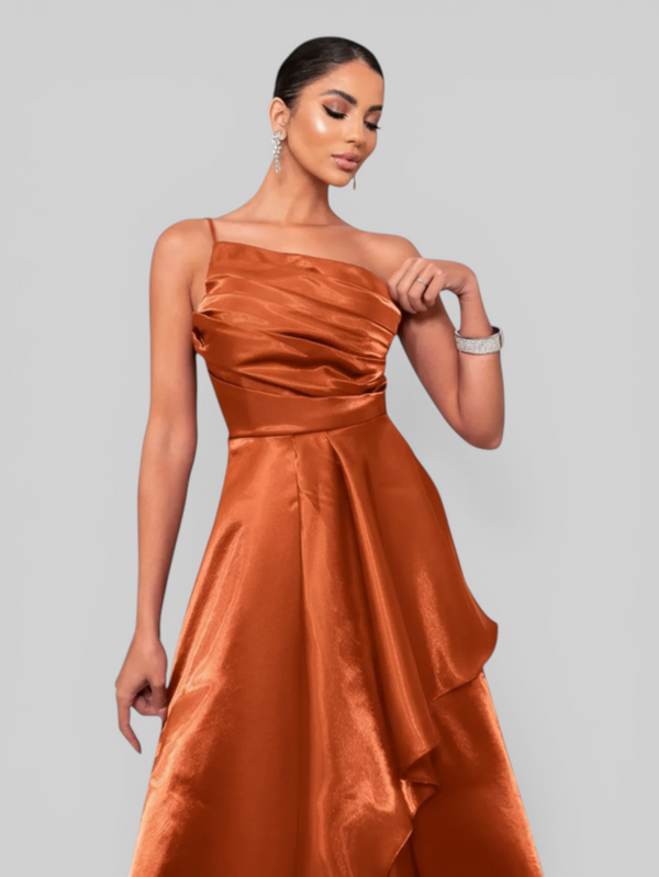 Vestido de Festa Nula Manga Zibeline Glow Dandara - Aurea Dress