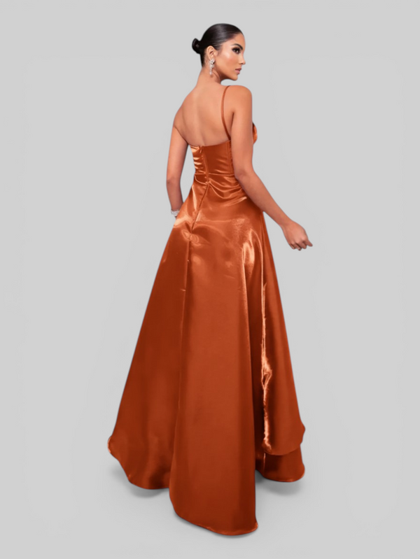 Vestido de Festa Nula Manga Zibeline Glow Dandara - Aurea Dress