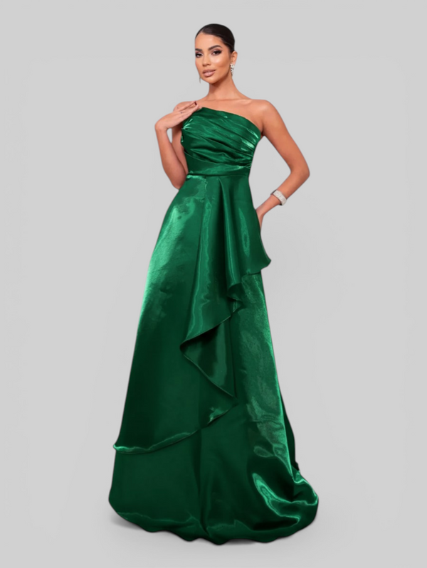 Vestido de Festa Nula Manga Zibeline Glow Dandara - Aurea Dress