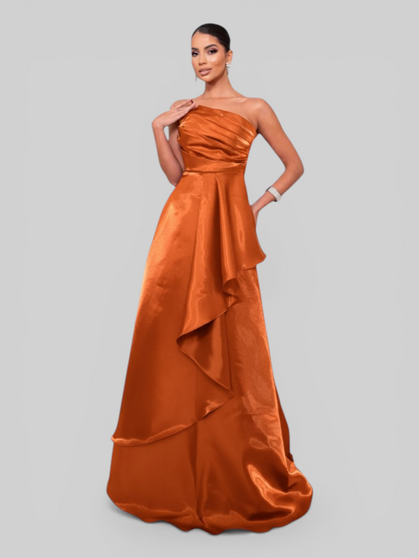 Vestido de Festa Nula Manga Zibeline Glow Dandara - Aurea Dress