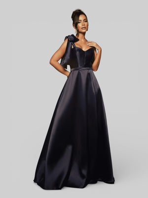Vestido de Festa Longo com Laço Manchester - Aurea Dress
