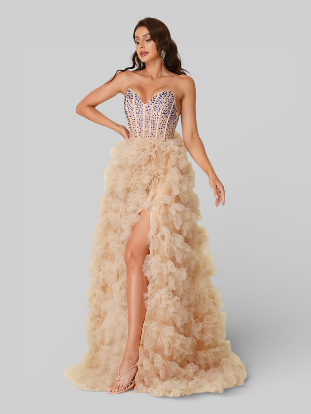 Vestido de Festa em Camadas Super Luxo Love - Aurea Dress