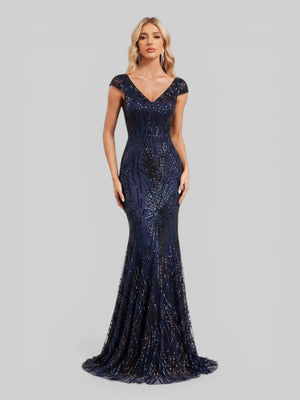 Vestido de Festa Lantejoulas Dolps
