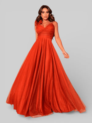 Vestido de Festa Tule com Brilho Glaucia - Aurea Dress