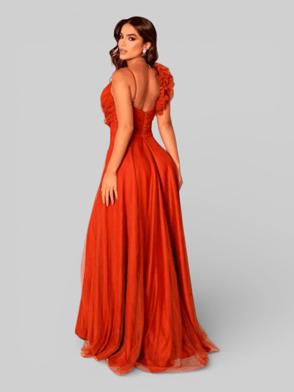 Vestido de Festa Tule com Brilho Glaucia - Aurea Dress