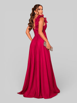 Vestido de Festa Tule com Brilho Glaucia - Aurea Dress