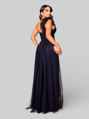 Vestido de Festa Tule com Brilho Glaucia - Aurea Dress