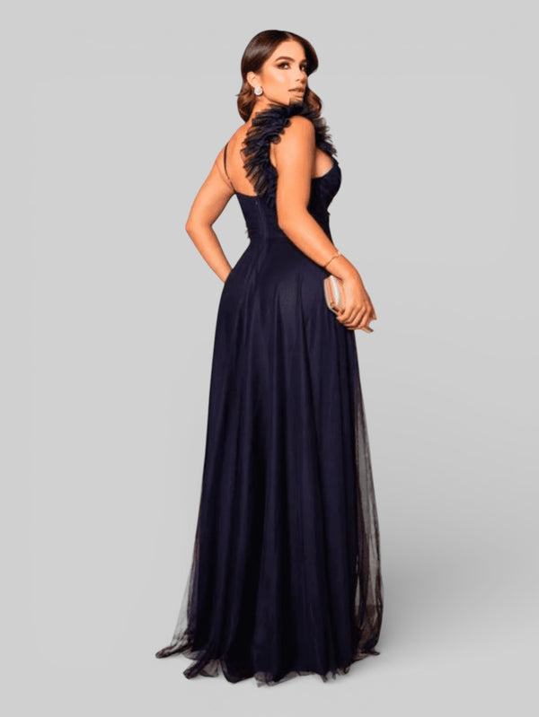 Vestido de Festa Tule com Brilho Glaucia - Aurea Dress