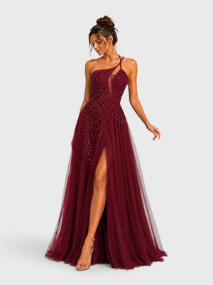 Vestido de Festa Super Luxo com Apliques Dubai