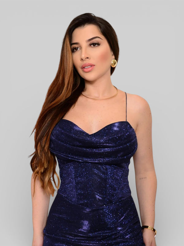 Vestido Longo de Festa com Fenda Exclusive - Aurea Dress