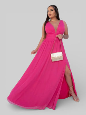 Vestido Longo de Festa com Fenda Emporio - Aurea Dress