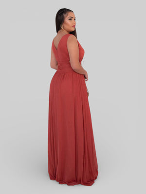 Vestido Longo de Festa com Fenda Emporio - Aurea Dress
