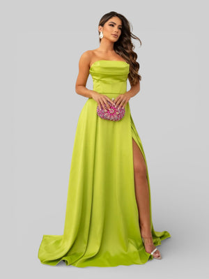 Vestido Longo de Festa com Fenda Equador - Aurea Dress