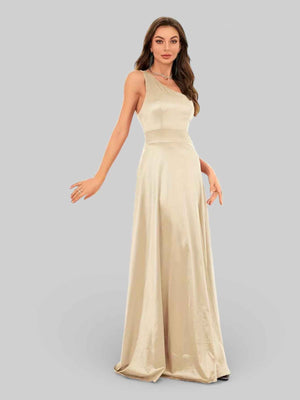 Vestido de Festa Alça Única Juliana com Fenda