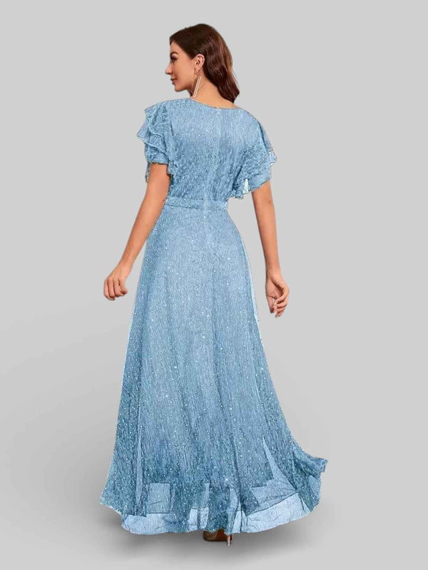 Vestido de Festa com Apliques Noruega