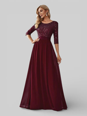 Vestido de Festa Plus Size Manga Longa Dallas - Aurea Dress