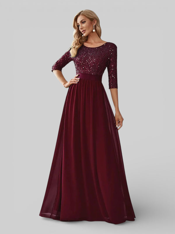 Vestido de Festa Plus Size Manga Longa Dallas - Aurea Dress