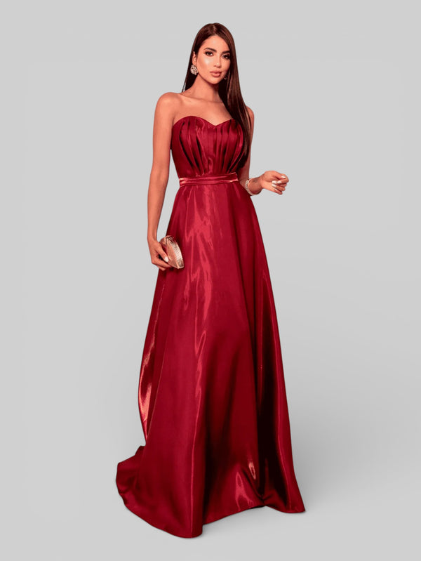 Vestido de Festa Luxo sem Alças Zibeline Glow - Aurea Dress