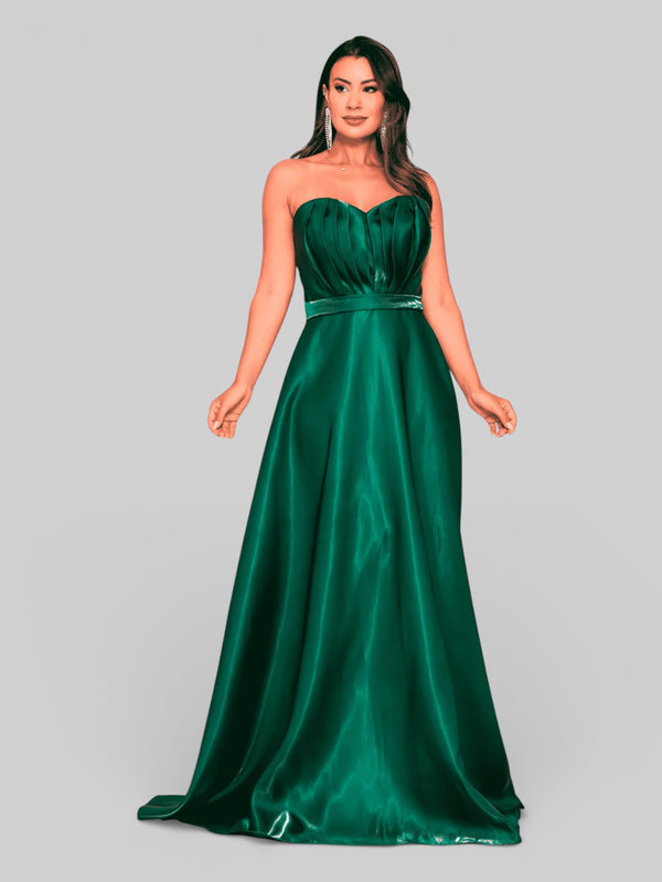 Vestido de Festa Luxo sem Alças Zibeline Glow - Aurea Dress