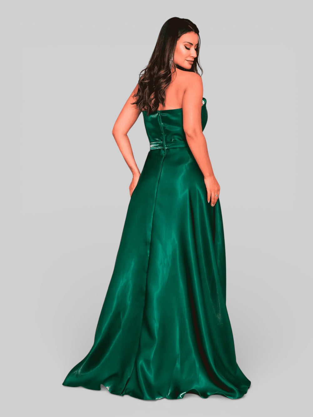 Vestido de Festa Luxo sem Alças Zibeline Glow - Aurea Dress