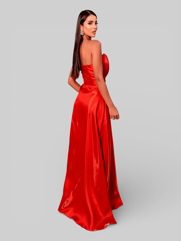 Vestido de Festa Luxo sem Alças Zibeline Glow - Aurea Dress