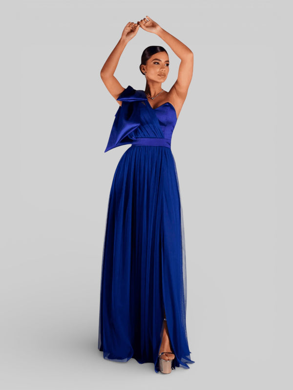Vestido de Festa Um Ombro Só Tule Aurea Dress - Aurea Dress