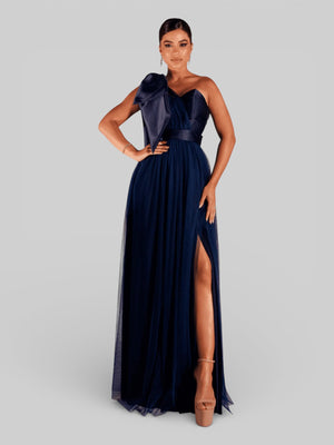 Vestido de Festa Um Ombro Só Tule Aurea Dress - Aurea Dress