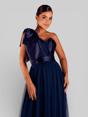 Vestido de Festa Um Ombro Só Tule Aurea Dress - Aurea Dress