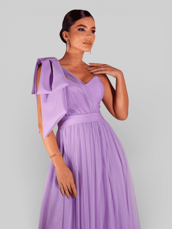 Vestido de Festa Um Ombro Só Tule Aurea Dress - Aurea Dress