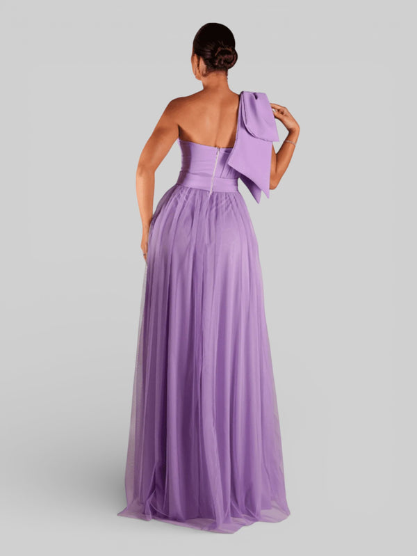 Vestido de Festa Um Ombro Só Tule Aurea Dress - Aurea Dress