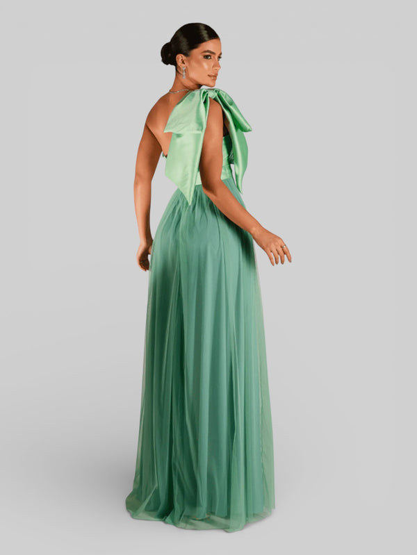 Vestido de Festa Um Ombro Só Tule Aurea Dress - Aurea Dress