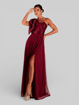 Vestido de Festa Um Ombro Só Tule Aurea Dress - Aurea Dress