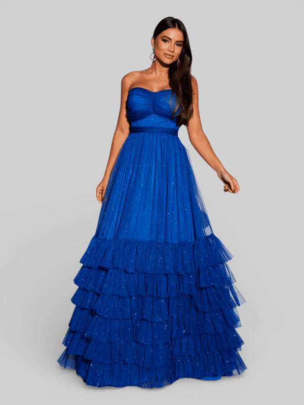 Vestido de Festa Tomara que Caia com Brilho Luma - Aurea Dress