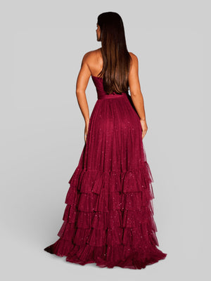 Vestido de Festa Tomara que Caia com Brilho Luma - Aurea Dress