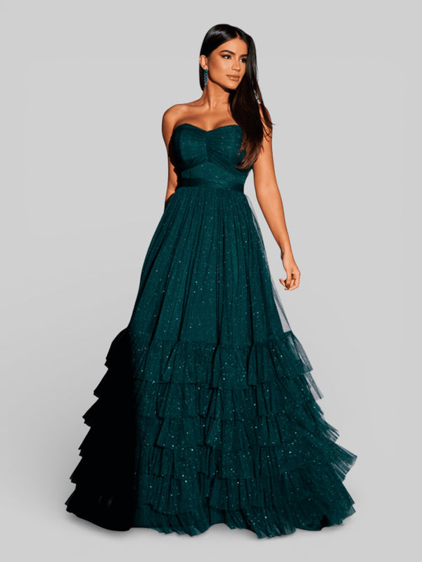 Vestido de Festa Tomara que Caia com Brilho Luma - Aurea Dress