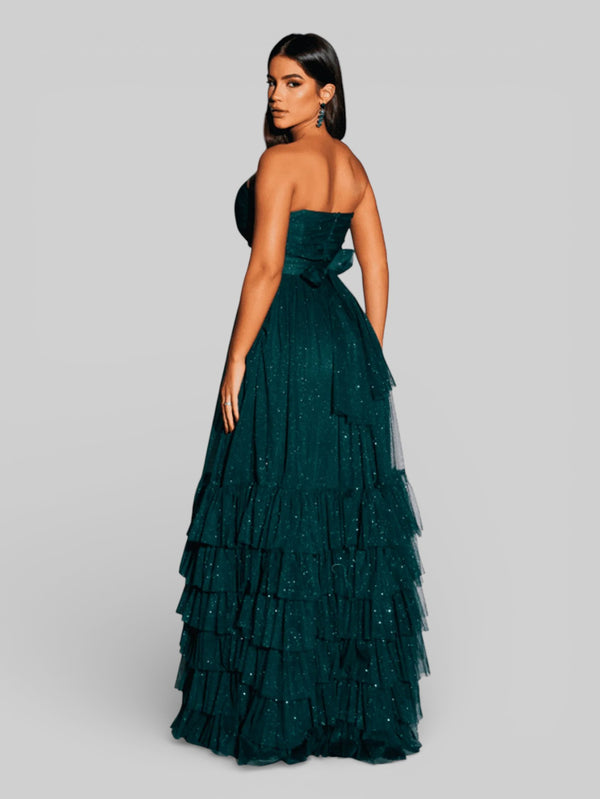 Vestido de Festa Tomara que Caia com Brilho Luma - Aurea Dress