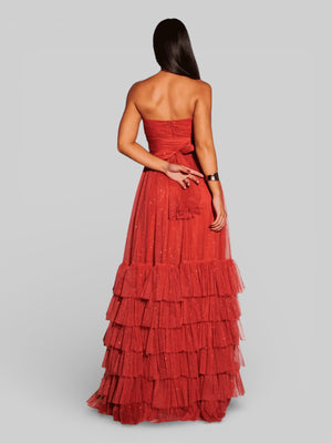 Vestido de Festa Tomara que Caia com Brilho Luma - Aurea Dress