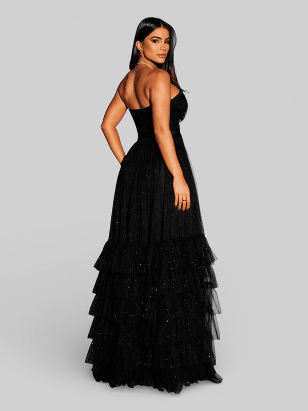 Vestido de Festa Tomara que Caia com Brilho Luma - Aurea Dress